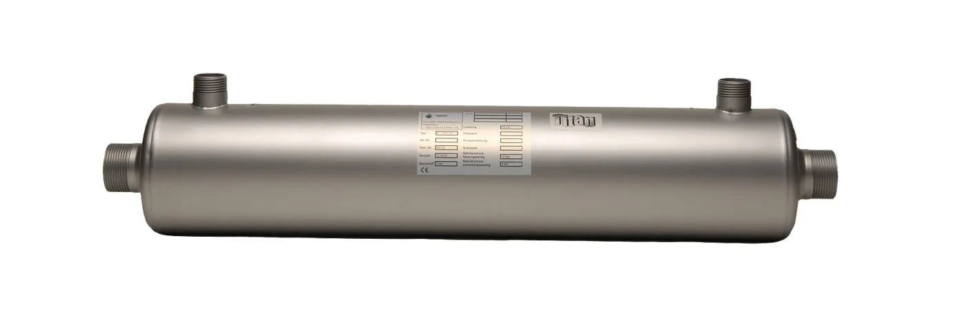 Titan värmeväxlare fjärrvärme med silver vattenavhärdare för maximal energieffektivitet